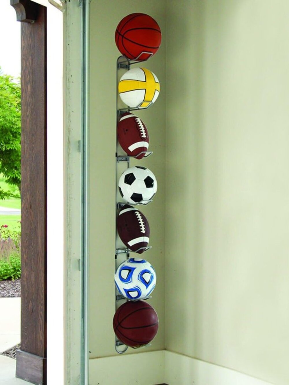 Wall Mounted Ball Rack for Garages - Picture 2 of 12